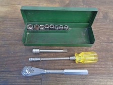 Vintage Oxwall 11 Pc 14 Drive Sae Socket Wrench Set 3937