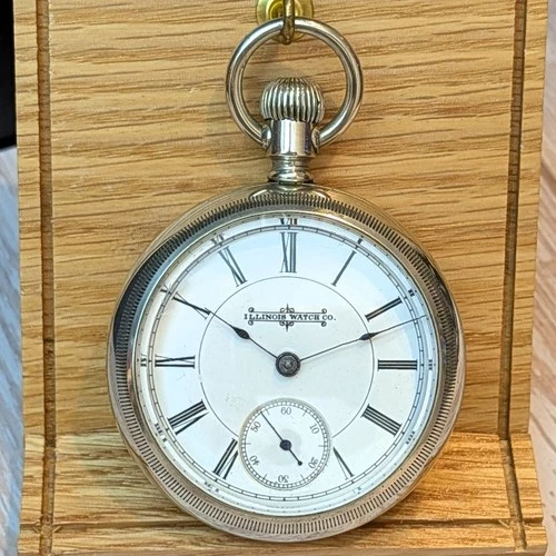 1894 ILLINOIS Pocket Watch 11 Jewels Grade 2 18s Lever Openface Roman Numerals