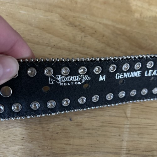 NOCONA Womens Medium Belt☆Genuine Leather/Cow Hide/Rhinestones N3442062 - Picture 5 of 10
