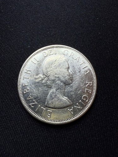 1958 Canada Silver 50 Cent (Half Dollar) Coin Mint Gem - Picture 2 of 2