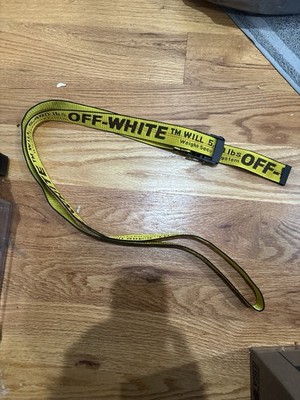 OFF-WHITE Industrial Belt Yellow 100% Authentic