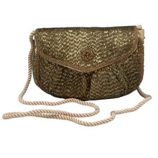 Vintage Walborg Champagne Beaded Evening Bag Clutch Cocktail Party Wedding