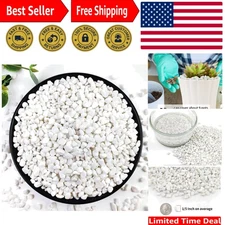 Versatile 5LB White Gravel Pebbles - Ideal for Plants, Terrariums, and Decor