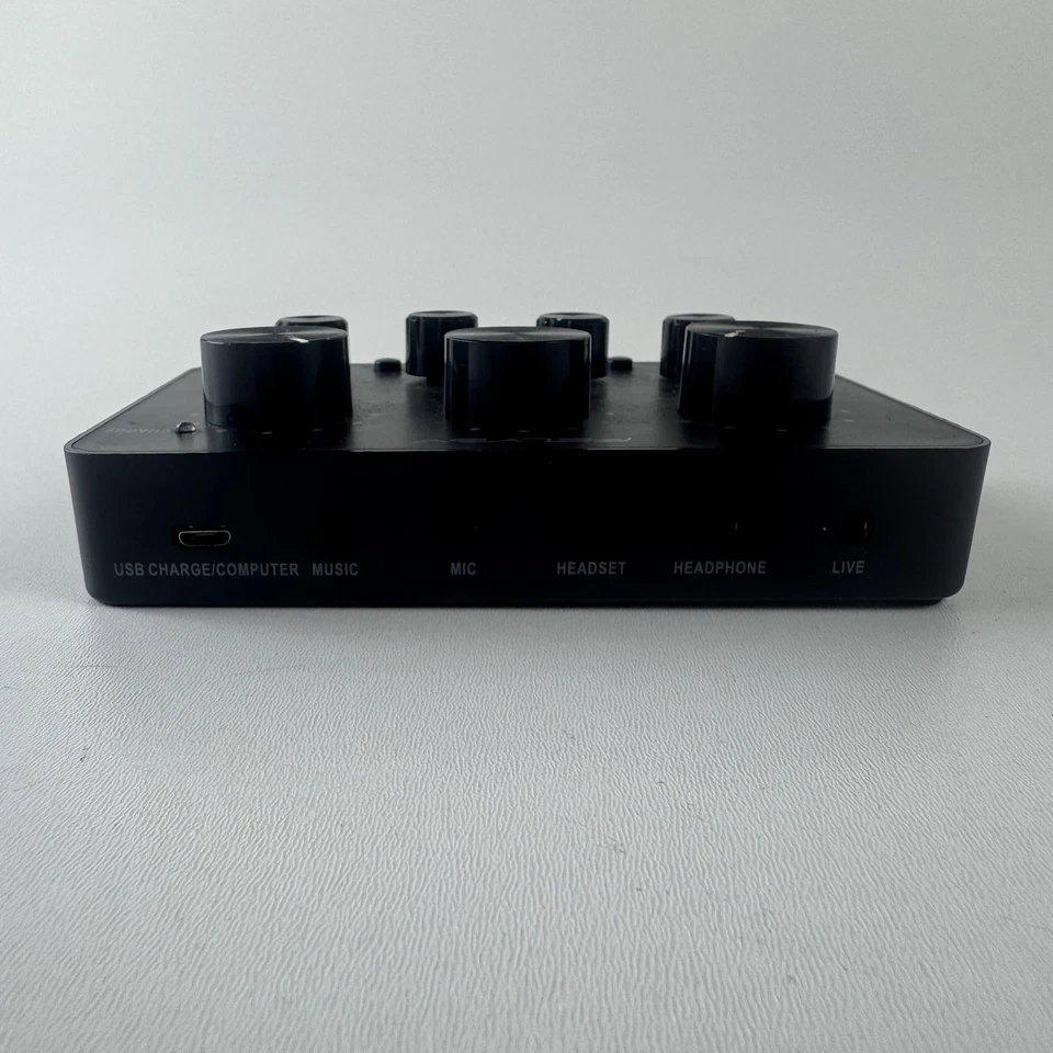 FELYBY Audio Interface Mixer Bundle V8 Live Stream Sound Card Podcast Effects - Image 2 of 4