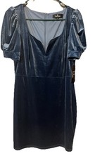 lulus medium dress Blue Velvet 