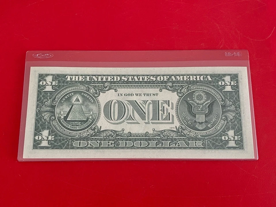 1974 STAR NOTE $ 1 DOLLAR BILL ( RICHMOND E ) UNCIRCULATED - Image 3 of 3