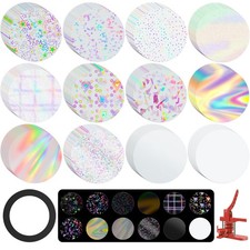 300 PCS Badge Protective Film Button Maker Supplies 10 Styles 58mm 2.25" Film