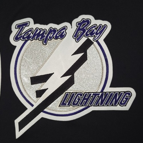 Camiseta deportiva vintage Tampa Bay Lightning para hombre grande Reebok CCM NHL logotipo grande oficial - Imagen 4 de 11