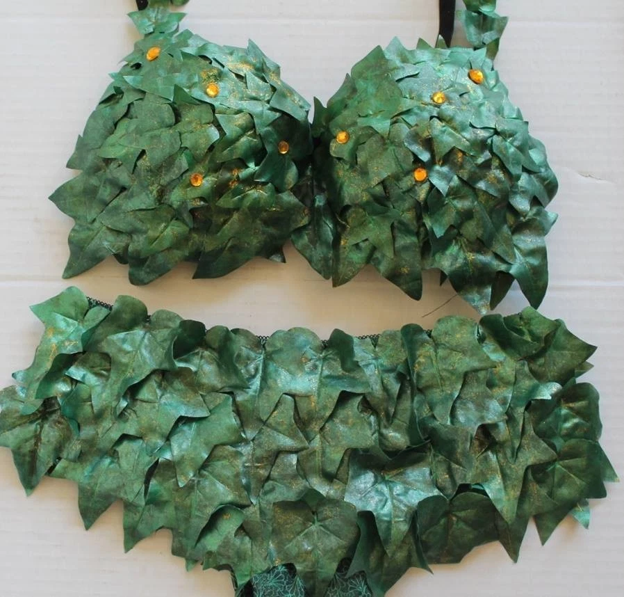 Sexy Burning Hot Poison Ivy FAIRY NYMPH Halloween Bra /Shorts Custom Made 4 U - Image 3 of 3