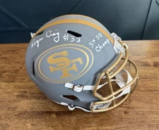 Roger Craig Signed San Francisco 49ers Slate FS Replica Helmet "3x SB Champ"