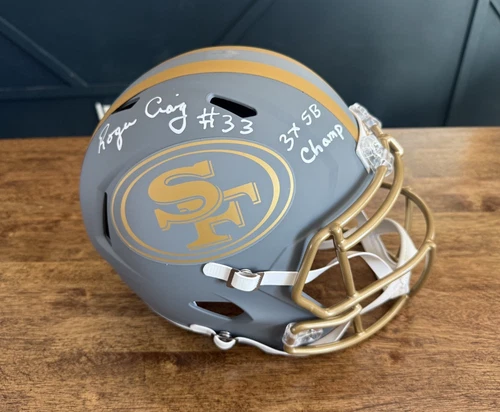 Roger Craig Signed San Francisco 49ers Slate FS Replica Helmet "3x SB Champ"