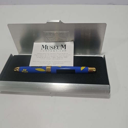ACME Studio Penna Roller Edizione Limitata Blu Giallo Fiore Con Custodia Museo - Foto 9 di 15