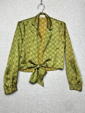 Urban Outfitters Willow Tie Front Top Green S...