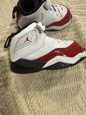 TD Nike Jordan B Loyal Kids White Gym Red Black Toddler Size 6c. No Box