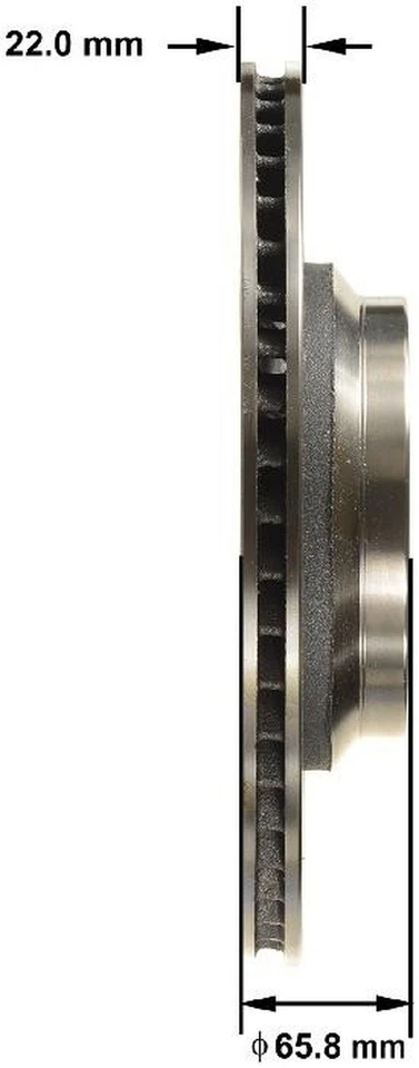 Bendix PRT5804 BENDIX 盘式制动转子 适用于 07-17 雷克萨斯 LS460 LS600h — 第 2/4 张图片