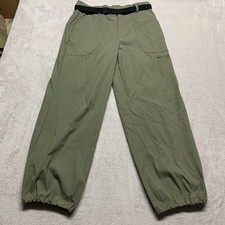 NEW NWT Womens Columbia Brea Falls Nylon Green Hiking Outdoor Pants Womens L