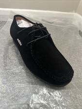 Clark Wallabees Black Loafers