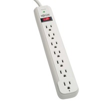 Eaton Tripp Lite Striker Surge Protector Power Strip 7 Outlets Light Gray