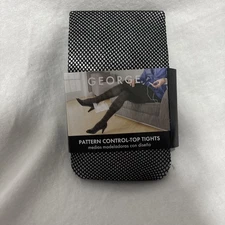 New George Women's Capri Tights Black Size 2 Pattern Control