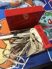 Nintendo Wii Rossa Red Edition Console Originale con Sensore Sportello Rotto