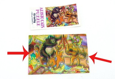 Aristocats puzzle corner as MISPRINT with leaflet which is normal