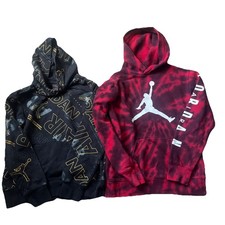 Boys Large (12-13 Years) Jordan Hooded Sweatshirt Lot Of 2