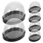 6pcs Transparent Dome Covers: Miniature Terrarium Cloche - Plastic Holiday
