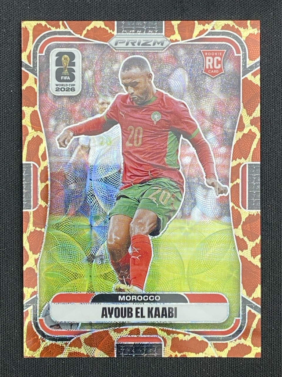 Ayoub El Kaabi 2026 Panini Prizm FIFA World Cup Choice Giraffe Base RC #301