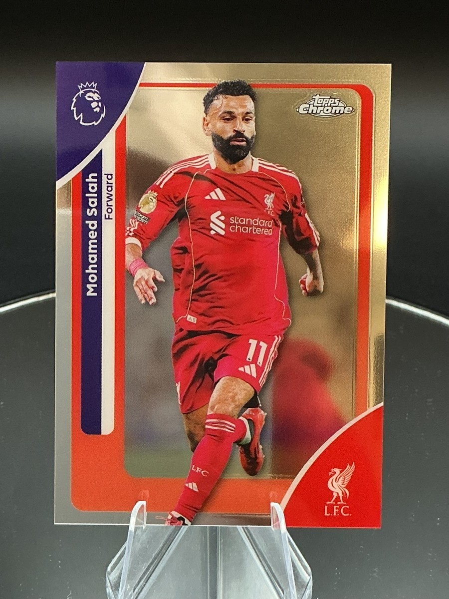 2026 Topps Chrome Premier League EPL #118 Mohamed Salah, Liverpool