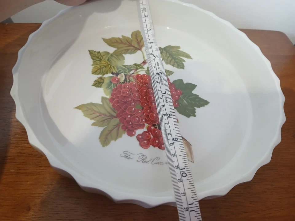 The Red Currant Portmeirion Flan dish approx 10 inches diameter - Image 4 of 4