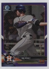 2018 Bowman Chrome Prospects Purple Refractor 182/250 Joe Perez #BCP181 0q3