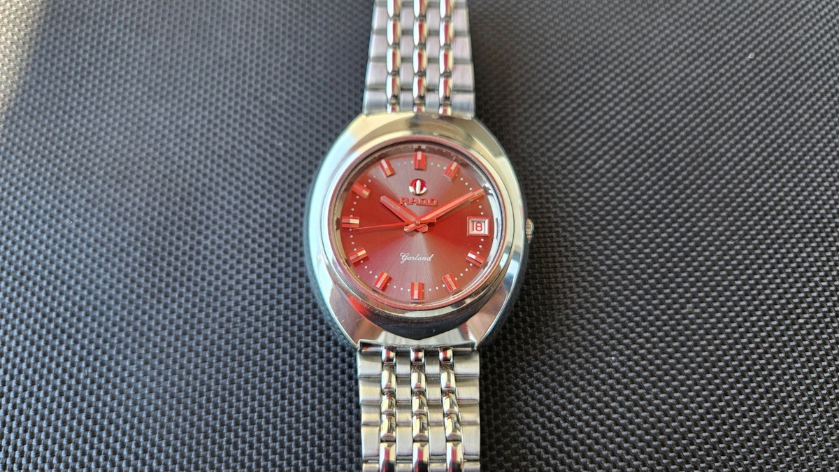 RADO DIASTAR 2793 自動巻 腕時計 Rado Garland automatic 2793 25 jewels Gray sunburst dial | eBay