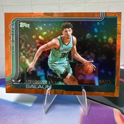 2025-26 Topps Tidjane Salaun #71 Season Tip Off Orange Foil /25 NUMBERED