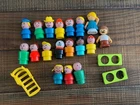 Vintage Little People wooden plastic lot of 21