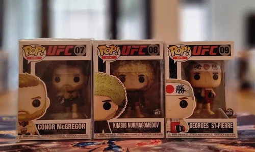 Funko Pop! UFC Series – Full Set of 3 – Conor McGregor, Khabib Nurmagomedov,...