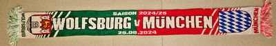 VFL Wolfsburg - FC Bayern München Schal / Saison 2024-2025 /