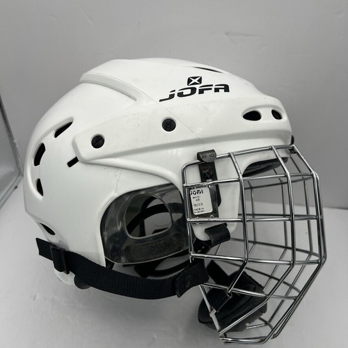 Jofa 690M Ice Hockey Helmet Size Medium 6 5/8 - 7 1/4 White Sweden - Picture 4 of 9