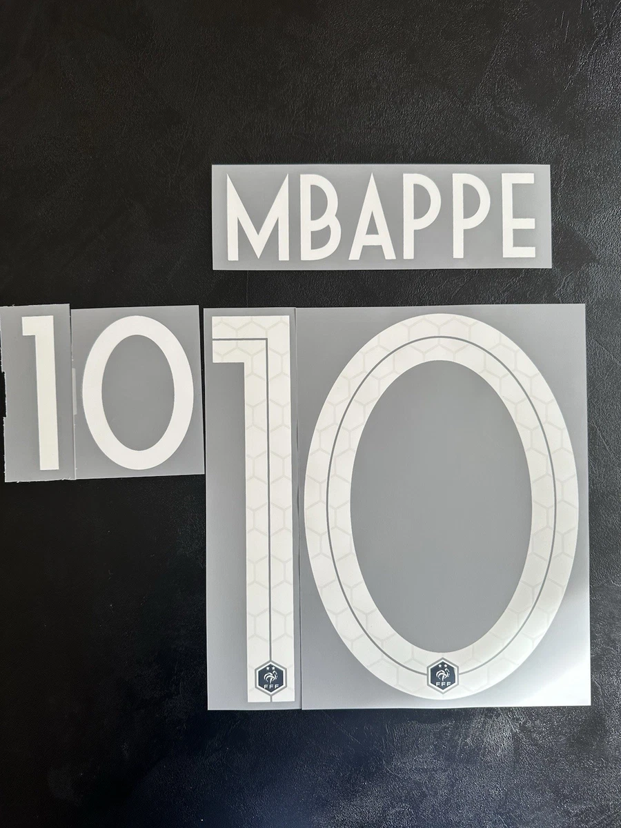 Flocage Officiel Equipe De France 2024/2026 – Mbappé Ext – Monblason – Fabriqué En France