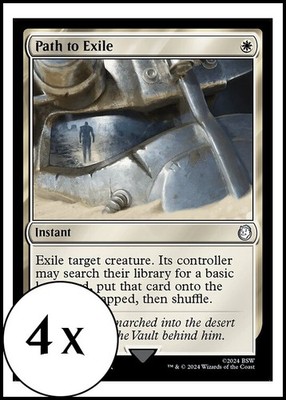 MTG - 4 x Path to Exile - Playset 4x x4 - Universes Beyond: Fallout
