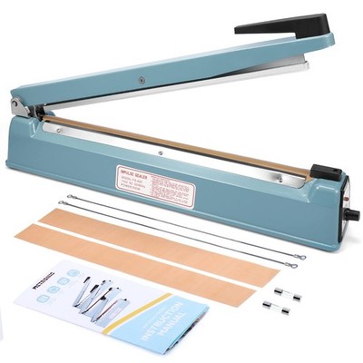 Impulse Sealer 16 Inch Manual Heat Sealer Machine For Plastic Bags Shrink Wrap B