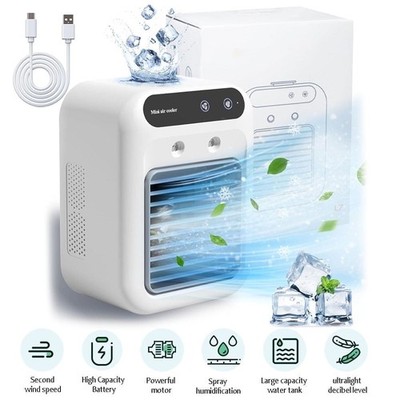 Mini Portable Air Conditioner, Evaporative Air Cooler,Personal Air Cooling Fan
