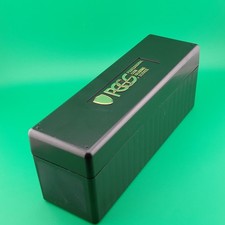 PCGS Black Plastic Coin Slab Storage Box Holds 20 Graded Coin Slabs Clean