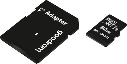 goodram 64GB M1AA Micro Card High Speed Class 10 Memory Card with Adapter and UH - Zdjęcie 2 z 8