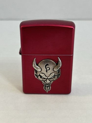 Zippo Feuerzeug "EL DIABLO" Candy Apple Red USA von 2007 nie gefüllt getestet Funken