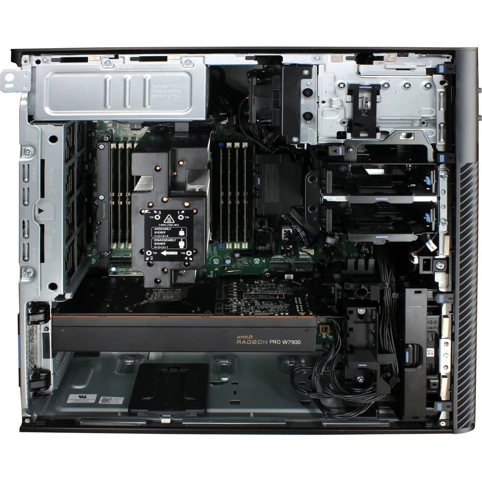 Dell Precision 7875 Tower Threadripper 7945WX 128 GB 2 TB 4 TB NVMe SSD W7900 Foto 4 de 4
