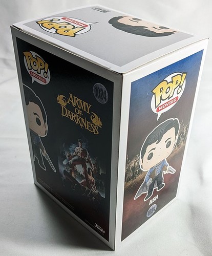 Funko Pop! EVIL DEAD Army of Darkness ASH w/ Book & Shotgun Vinyl Figure #1024 - Picture 3 of 3