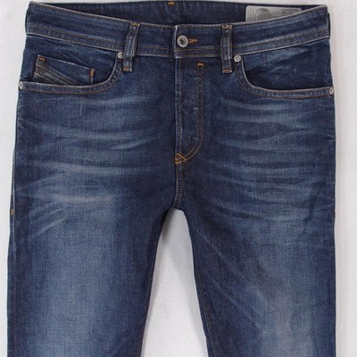 Herren Jeans Diesel BUSTER 0842U Stretch Slim Tapered Blau W31 L34