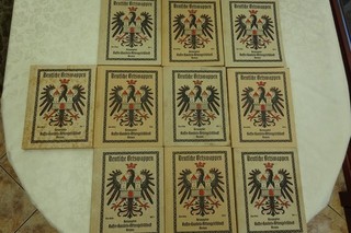 Deutsche Ortswappen Konvolut mit 10 Sammelheften von HAG Kaffee Bremen