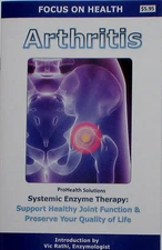 ARTHRITIS, EXCESS FIBRIN,SYSTEMIC ENZYME THERAPY ,PAIN,INFLAMMATION, $2.45 BOOK