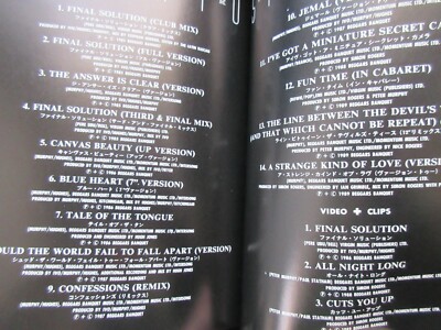 ピーターマーフィー　コンポジションCD＋VHS＋BOOK Peter Murphy Composition Japan CD + Video + Photo Book Box